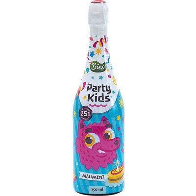 Image of BINO PARTY KIDS MÁLNA ÍZŰ ALKOHOLMENTES PEZSGŐITAL