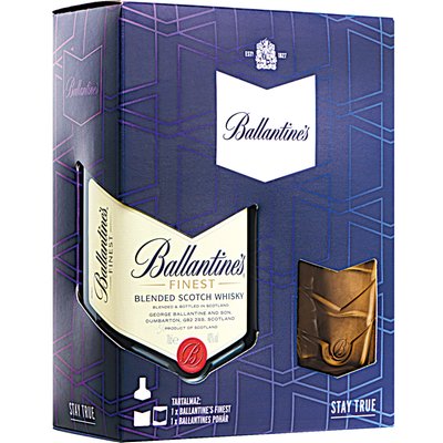 BALLANTINE"S FINEST WHISKY POHÁRRAL termékképe