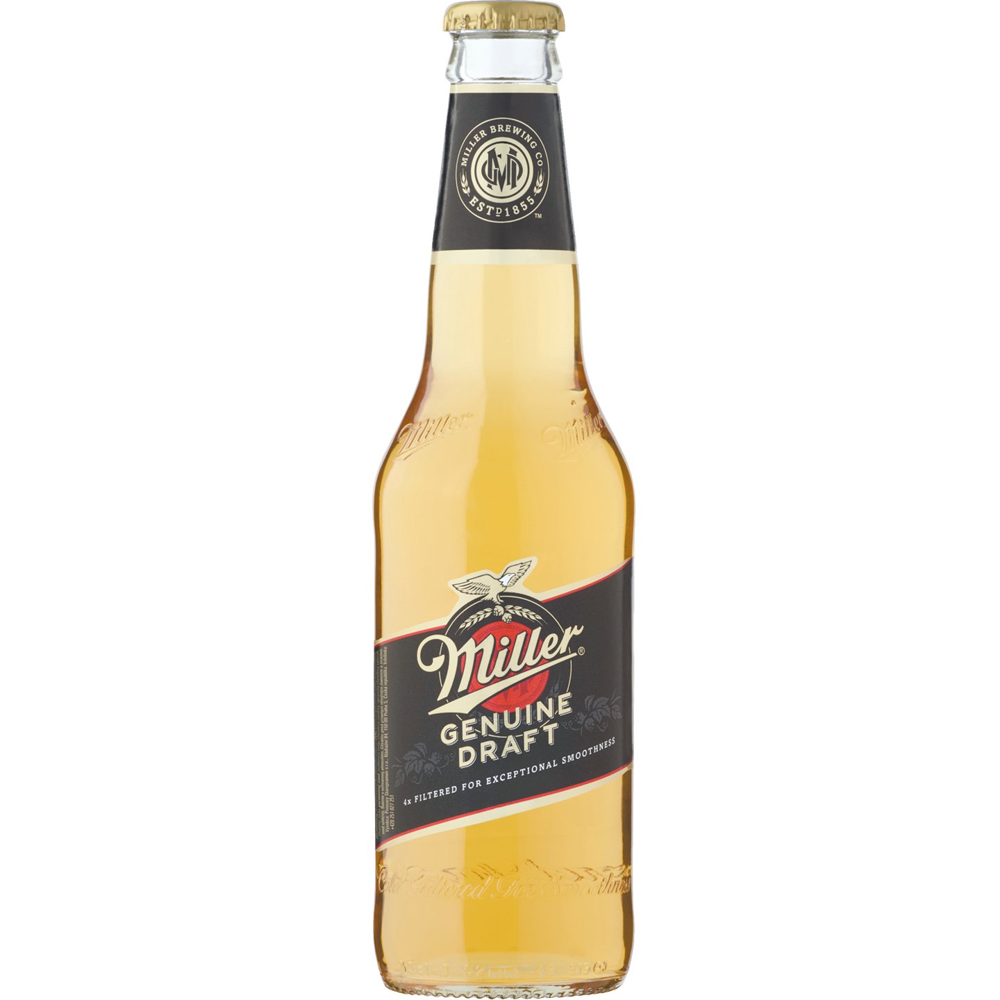 Miller Genuine Draft üveges Sör +50 Ft Betétdíj
