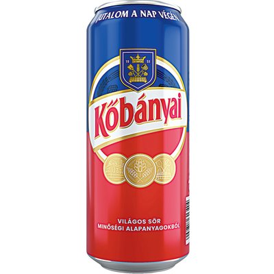 KŐBÁNYAI DOBOZOS SÖR +50 FT BETÉTDÍJ termékképe