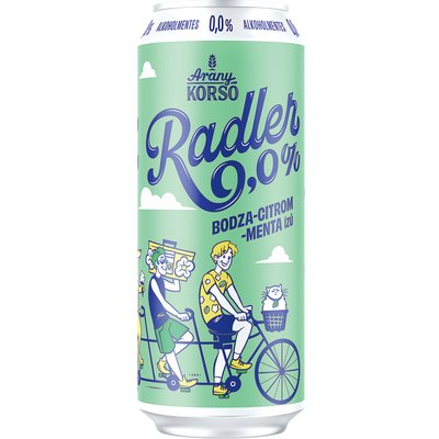 ARANY KORSÓ ALKOHOLMENTES RADLER +50 FT BETÉTDÍJ termékképe