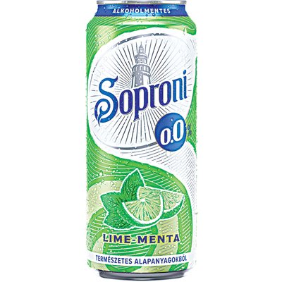 SOPRONI ALKOHOLMENTES RADLER LIME-MENTA ÍZŰ +50 FT BETÉTDÍJ termékképe