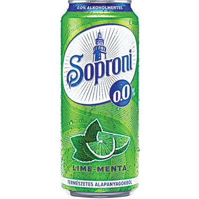 SOPRONI ALKOHOLMENTES RADLER LIME-MENTA ÍZŰ +50 FT BETÉTDÍJ termékképe