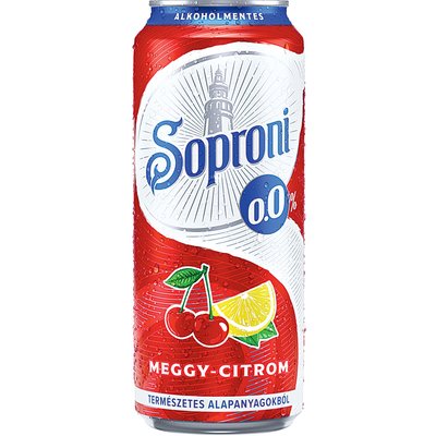 SOPRONI ALKOHOLMENTES RADLER MEGGY-CITROM ÍZŰ +50 FT BETÉTDÍJ termékképe
