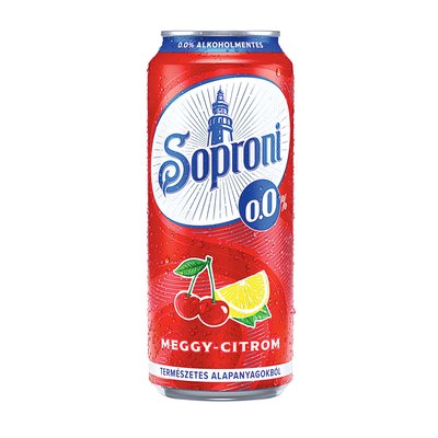 SOPRONI ALKOHOLMENTES RADLER MEGGY-CITROM ÍZŰ +50 FT BETÉTDÍJ termékképe