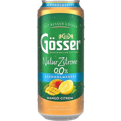 GÖSSER NATUR ZITRONE MANGÓ-CITROM +50 FT BETÉTDÍJ termékképe