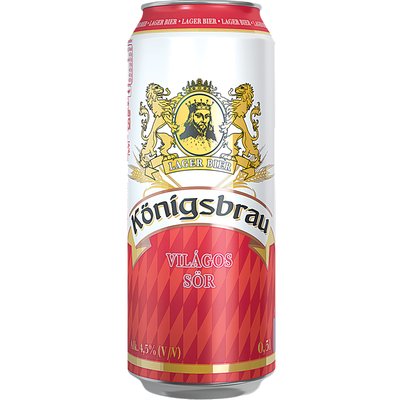 KÖNIGSBRAU DOBOZOS SÖR +50 FT BETÉTDÍJ termékképe
