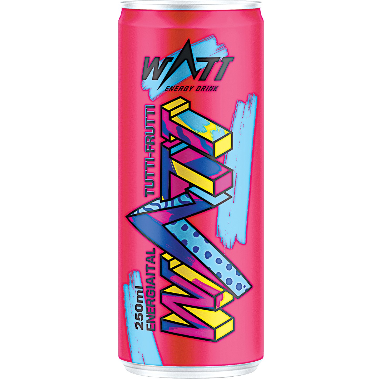 Watt Tutti-frutti ízű Szénsavas Energiaital +50 Ft Betétdíj