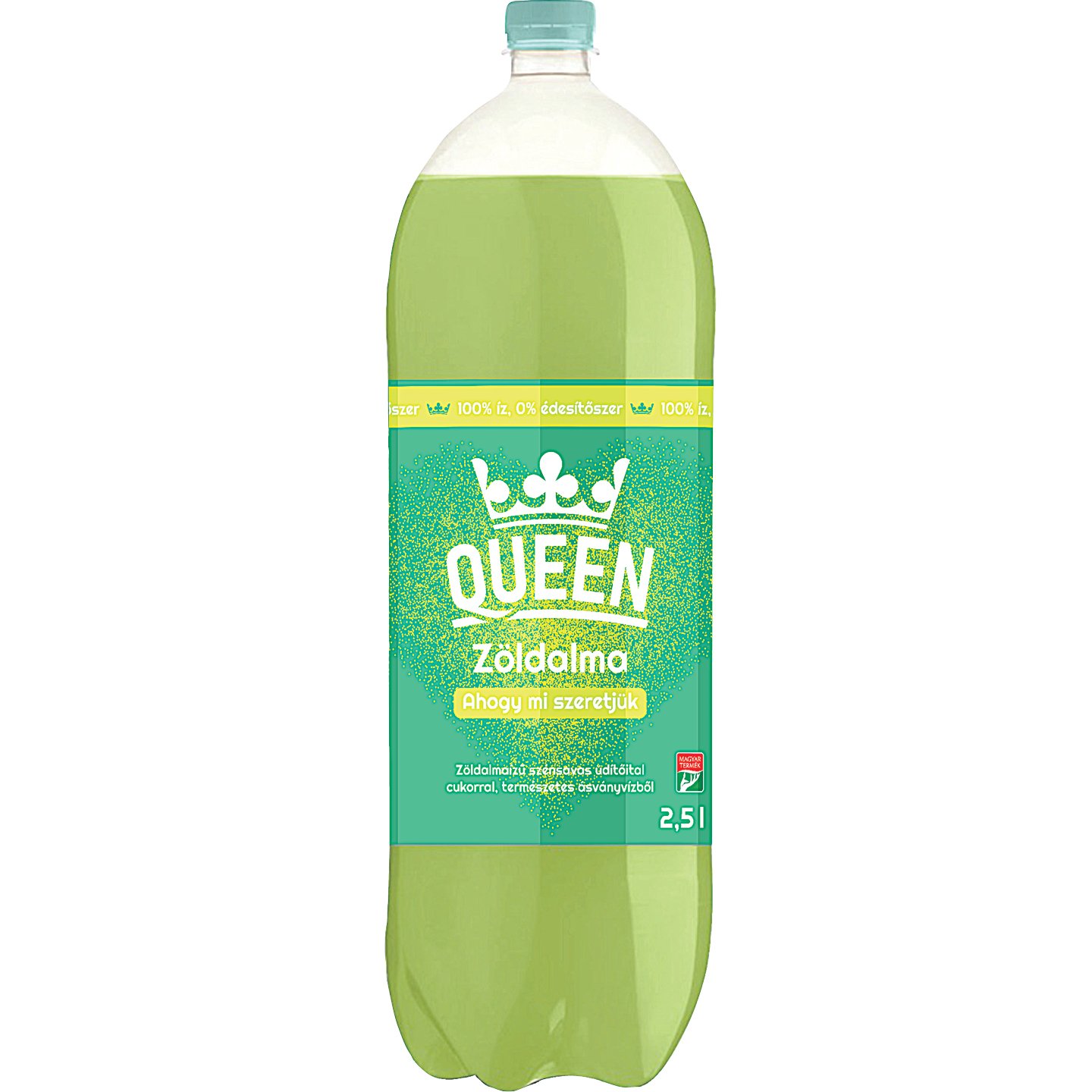 Queen Zöldalma ízű üdítőital +50 Ft Betétdíj