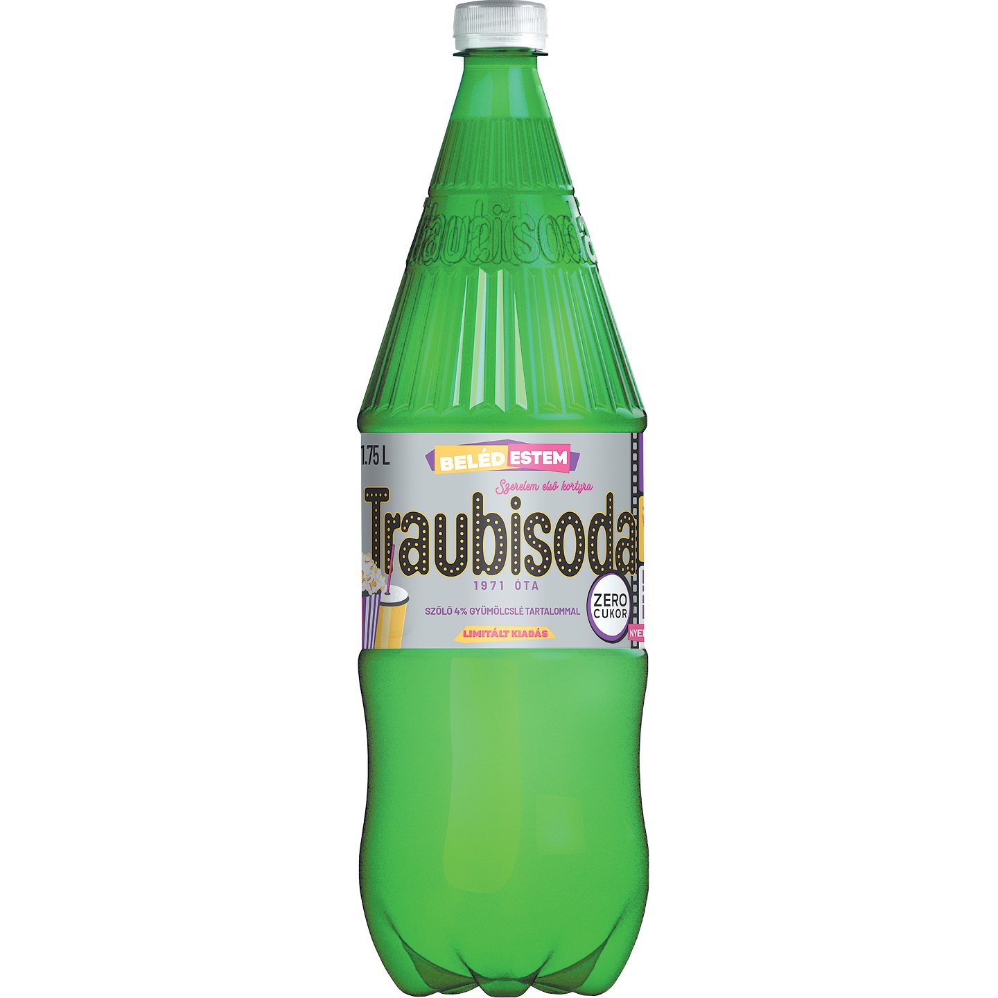 Traubisoda Szőlő Zero ízű +50 Ft Betétdíj