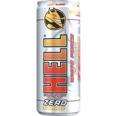 HELL ENERGY W.PEACH ZERO 0,25L DRS termékképe