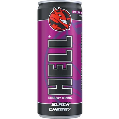 Image of HELL BLACK CHERRY ENERGY DRINK