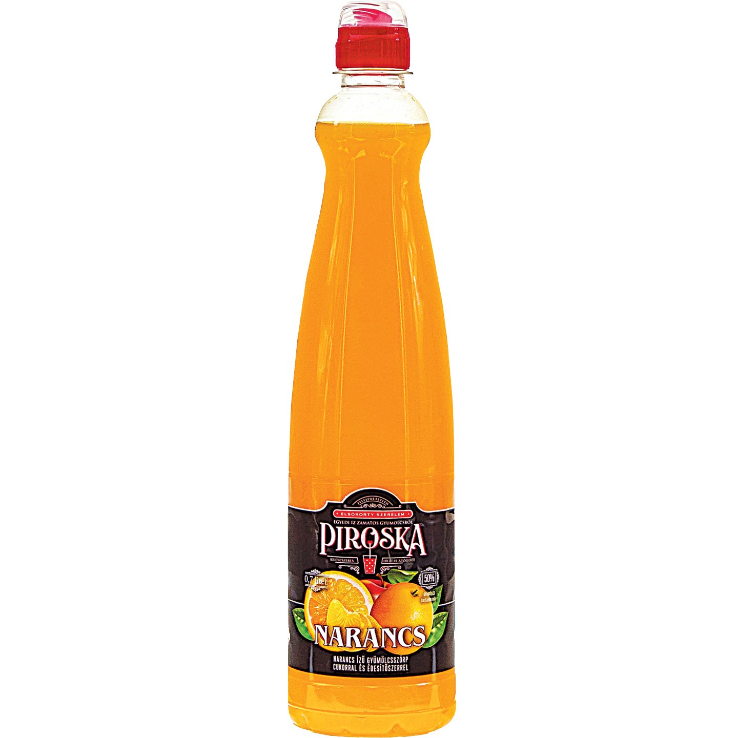 Piroska Narancs ízű Szörp +50 Ft Betétdíj