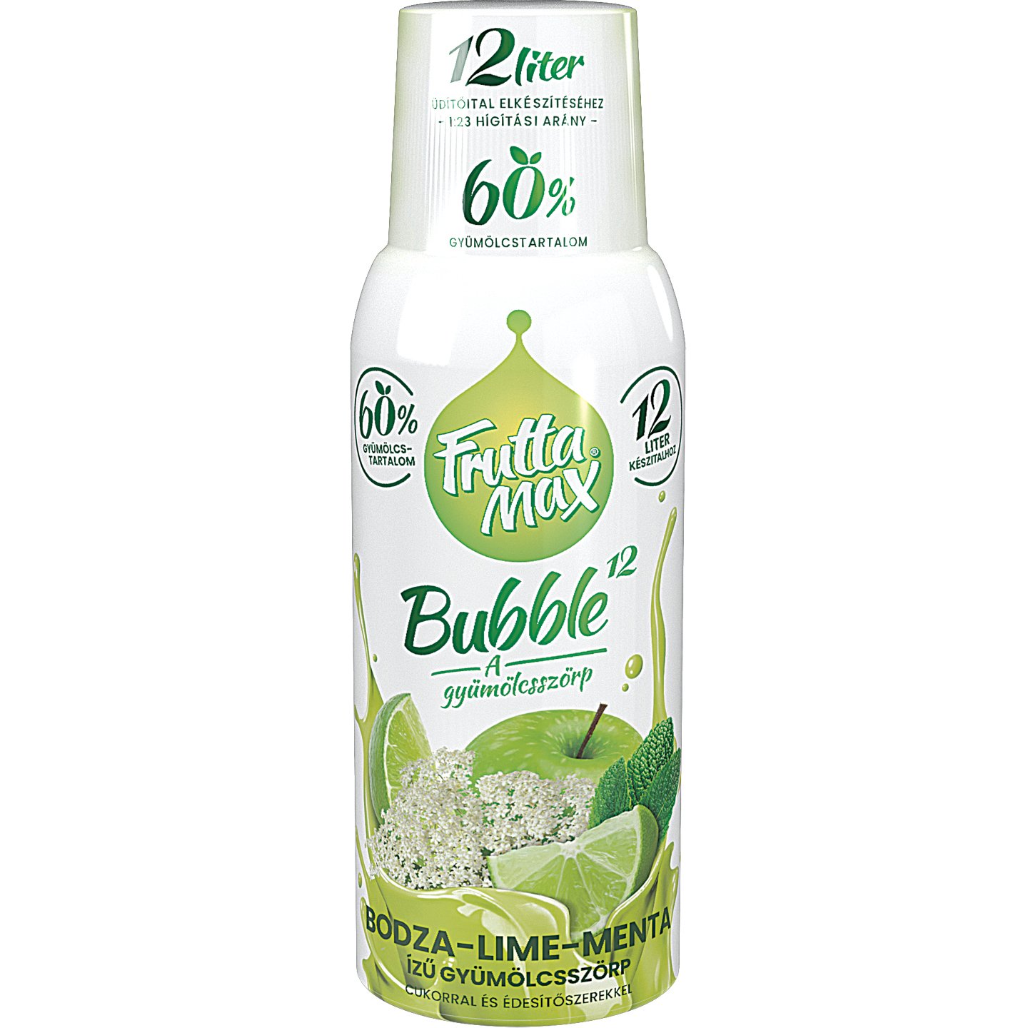 Frutta Max Bodza-lime-menta ízű Szörp +50 Ft Betétdíj