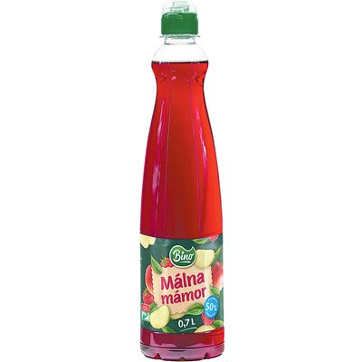 BINO MÁLNA ÍZŰ SZÖRP +50 FT BETÉTDÍJ termékképe
