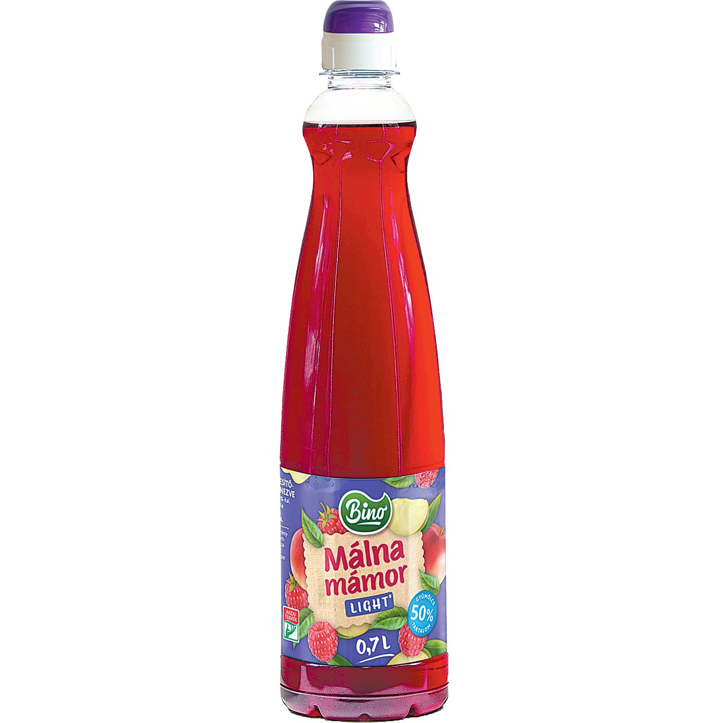 Bino Light Málna Ízű Szörp +50 Ft Betétdíj