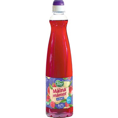 BINO LIGHT MÁLNA SZÖRP 0,7L DRS termékképe