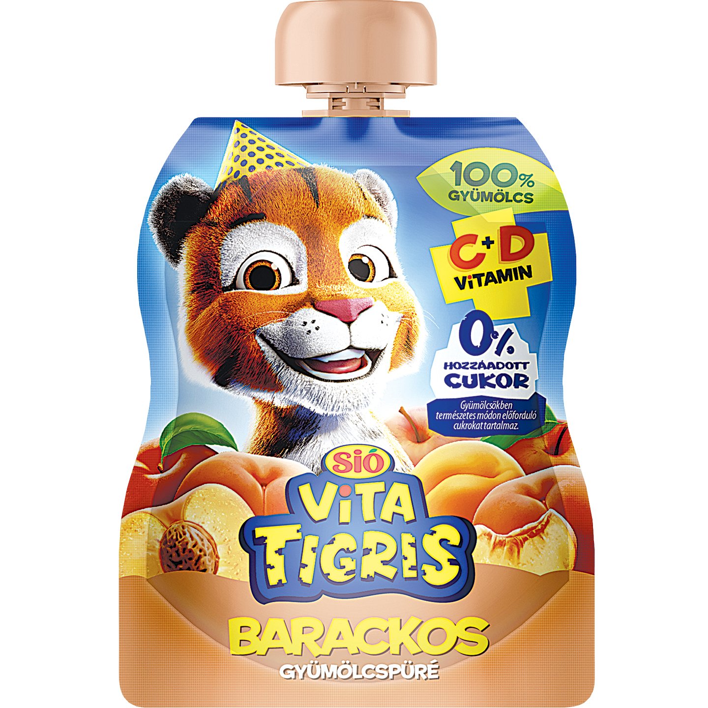 Sió Vitatigris Barack ízű Gyümölcspüré