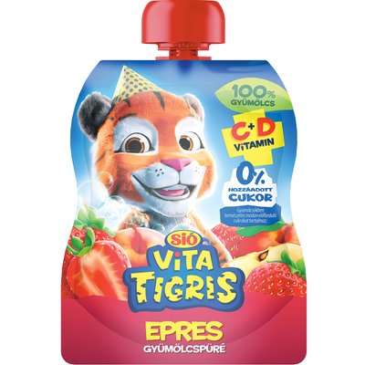SIÓ VITATIGRIS EPER ÍZŰ GYÜMÖLCSPÜRÉ termékképe