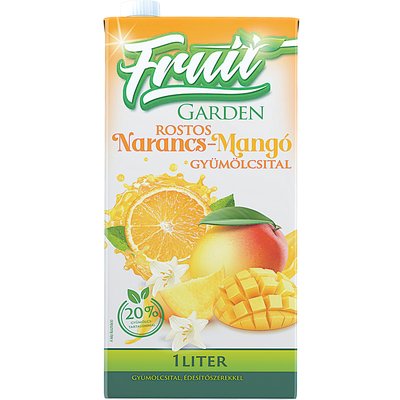 FRUIT GARDEN NARANCS-MANGÓ ÍZŰ GYÜMÖLCSITAL termékképe