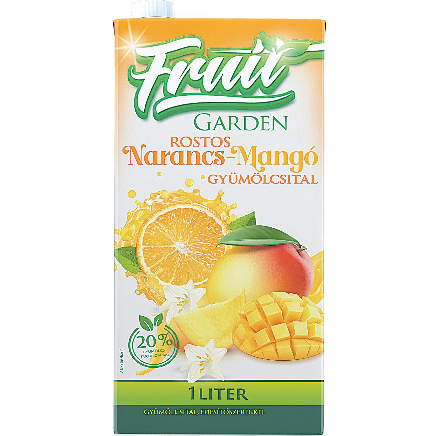 Fruit Garden Narancs-mangó ízű Gyümölcsital