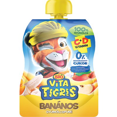 SIÓ VITATIGRIS BANÁNOS ÍZŰ GYÜMÖLCSPÜRÉ termékképe