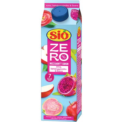SIÓ ZERO ALMA-SÁRKÁNYGYÜMÖLCS-GUAVA ÍZŰ ÜDÍTŐITAL termékképe