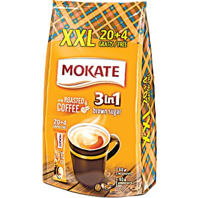MOKATE 3IN1 KÁVÉSPECIALITÁS XXL BARNA CUKORRAL termékképe