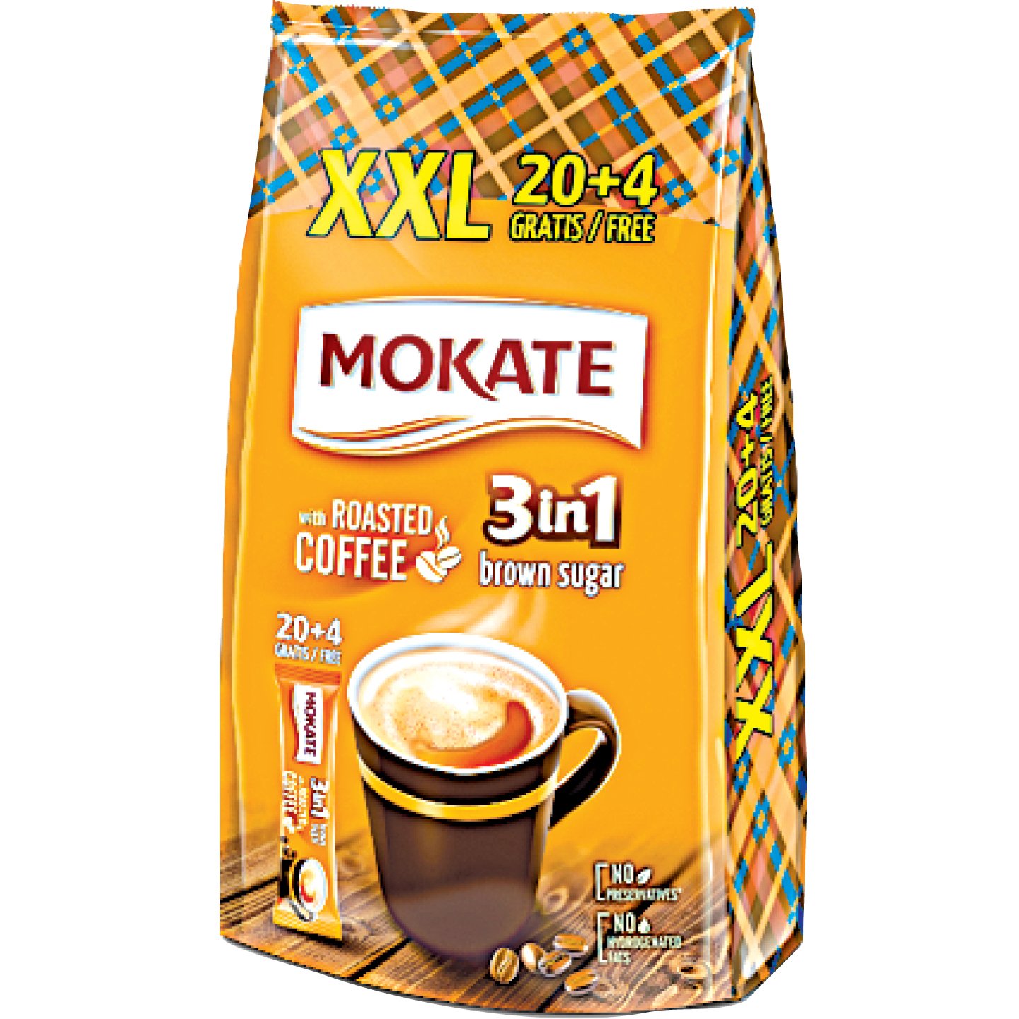 Mokate 3in1 Kávéspecialitás Xxl Barna Cukorral