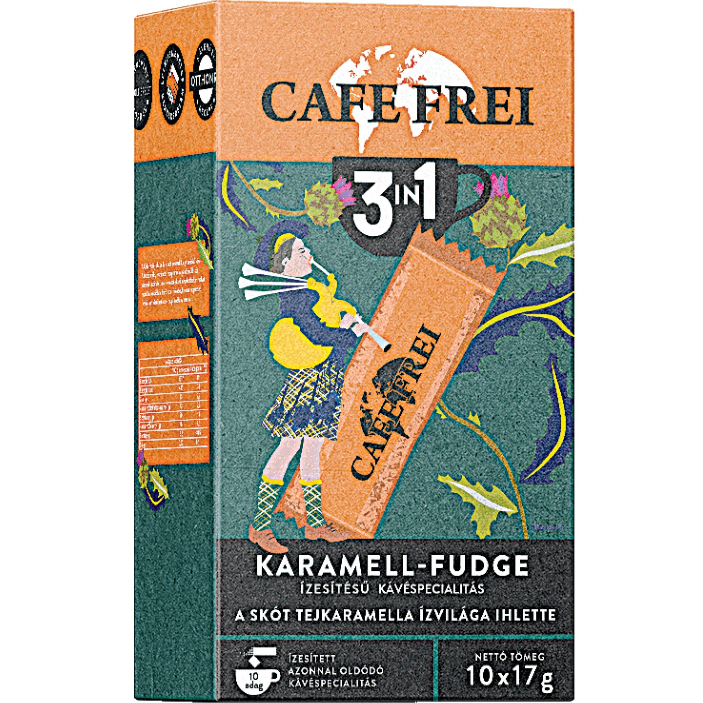Cafe Frei Skót Karamell-füge 3in1 Kávé