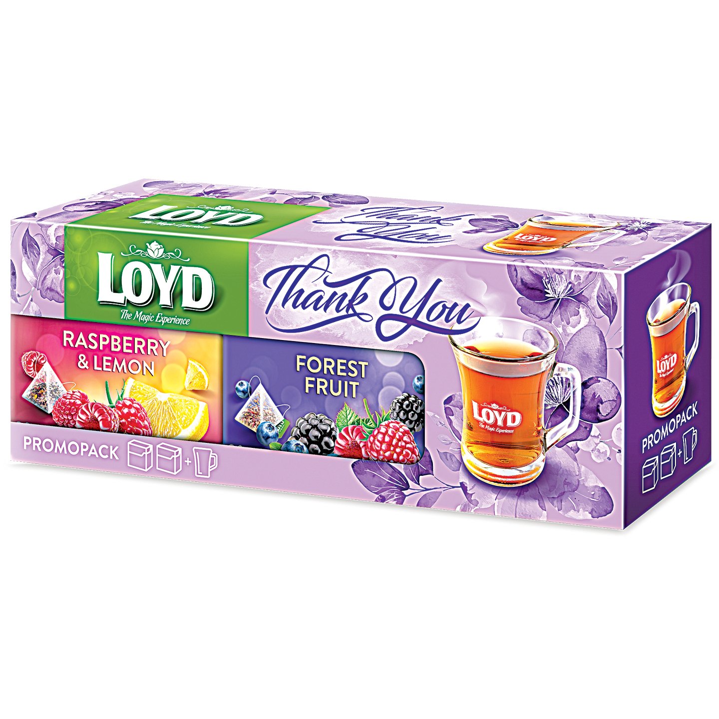 Loyd Piramis Tea Duopack Ajándék Pohárral