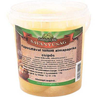 KÁPOSZTÁVAL TÖLTÖTT ALMAPAPRIKA termékképe