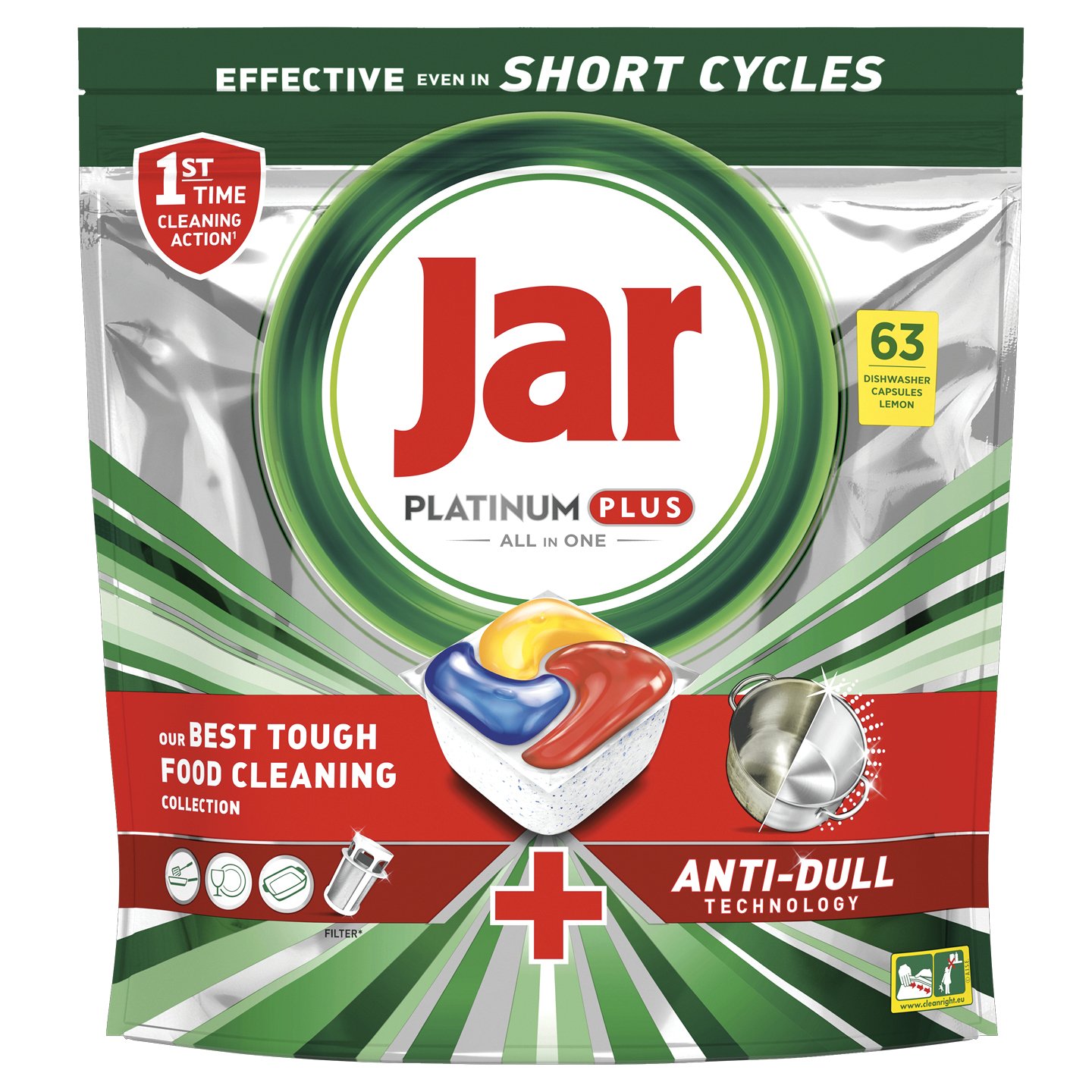 Jar Platinum Plusz Lemon Mosógatógép Kapszula