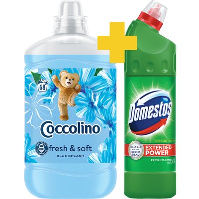 COCCOLINO BLUE ÖBLÍTŐ + DOMESTOS FERTŐTLENÍTŐSZER PINE termékképe