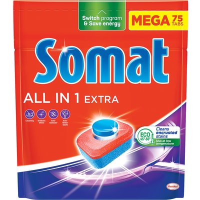 Image of SOMAT ALL IN 1 EXTRA MOSOGATÓGÉP TABLETTA