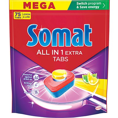 SOMAT ALL IN 1 EXTRA LEMON LIME MOSOGATÓGÉP TABLETTA termékképe