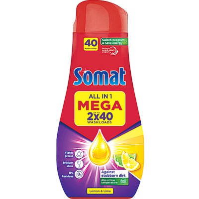SOMAT LEMON-LIME MOSOGATÓGÉP GÉL termékképe