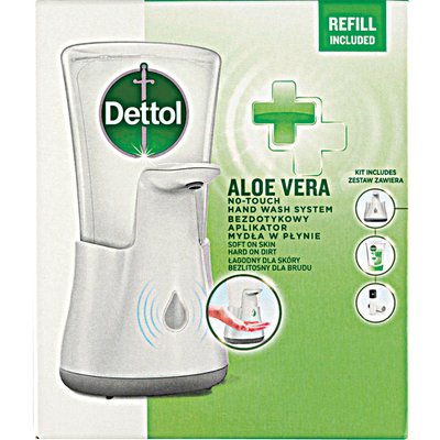 Image of NO-TOUCH DETTOL KÉZMOSÓ KÉSZÜLÉK ALOE VERÁS KÉZMOSÓVAL