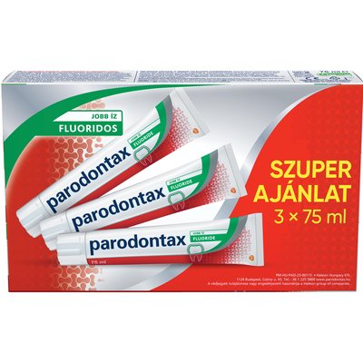 PARODONTAX FLUORIDE FOGKRÉM TRIOPACK termékképe