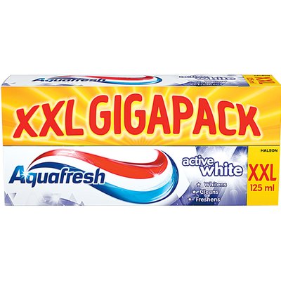 Image of AQUAFRESH ACTIVE WHITE FOGKRÉM DUOPACK