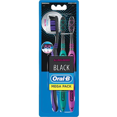 ORAL-B BLACK MEDIUM FOGKEFE MEGAPACK termékképe