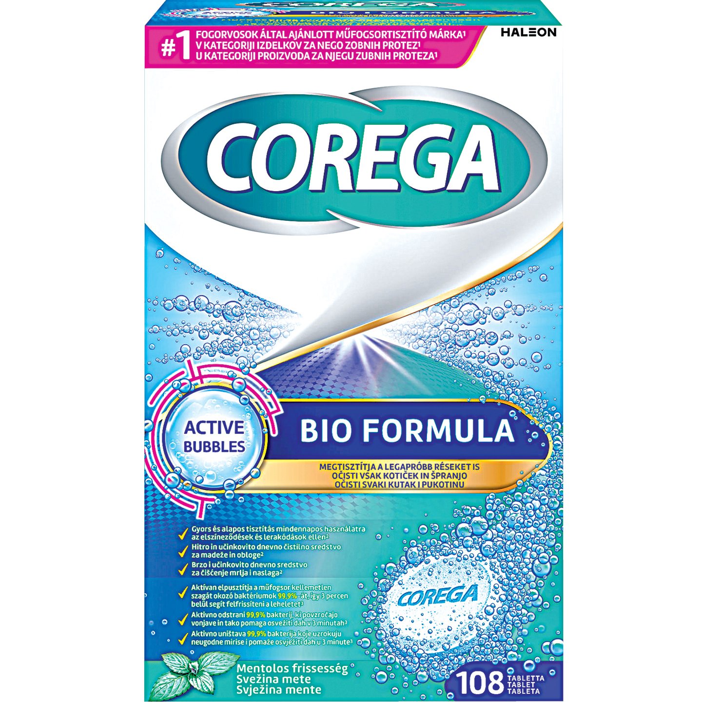 Corega Műfogsor Tisztító Tabletta