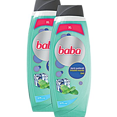 BABA FÉRFI TUSFÜRDŐ  DUOPACK MENTÁVAL termékképe