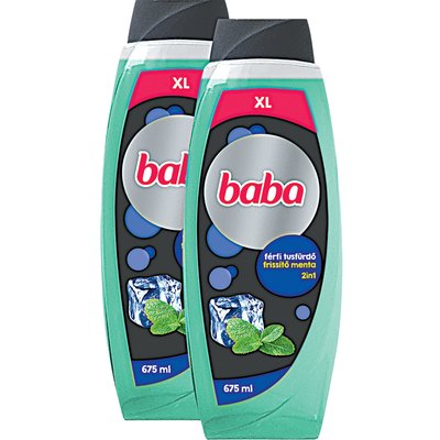 BABA FÉRFI TUSFÜRDŐ  DUOPACK MENTÁVAL termékképe