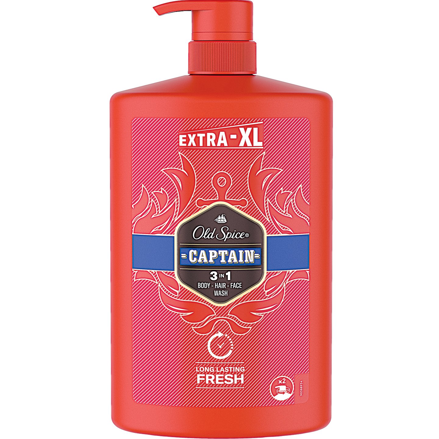 Old Spice Captain Pumpás Tusfürdő Xxl