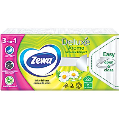 Image of ZEWA DELUXE CAMOMILE COMFORT PAPÍRZSEBKENDŐ