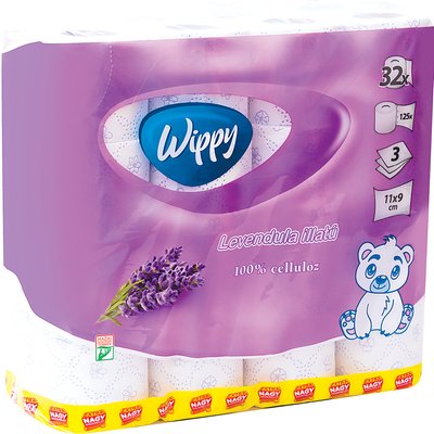 Image of WIPPY TOALETTPAPÍR LEVENDULA ILLATTAL
