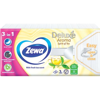 Image of ZEWA DELUXE SPIRIT OF TEA PAPÍRZSEBKENDŐ