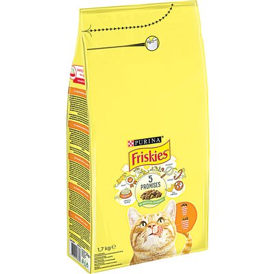 FRISKIES SZÁRAZ MACSKAELEDEL CSIRKÉVEL-ZÖLDSÉGGEL termékképe