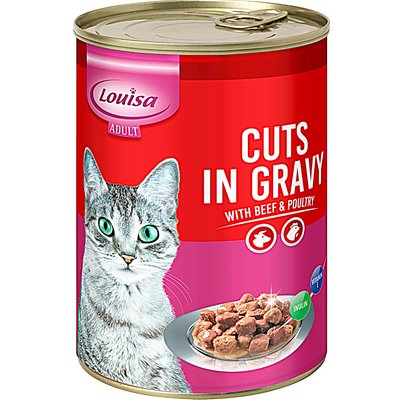 LOUISA MACSKAELEDEL BAROMFIVAL ÉS MARHAHÚSSAL termékképe